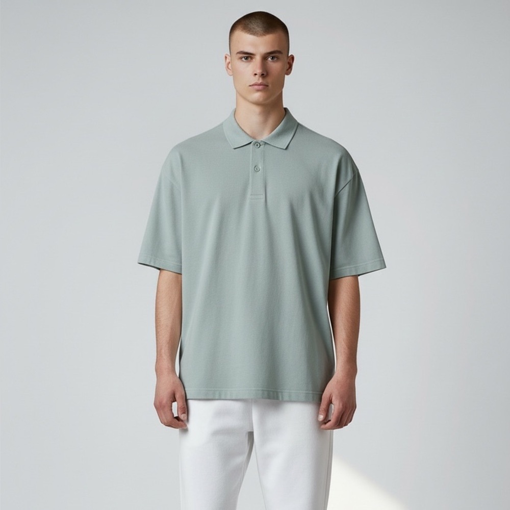 Men's Eddie Bauer Light Green Seaglass Polo Shirt Size Large